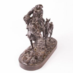 Exceptional Russian "Two mothers†bronze sculpture — image 2