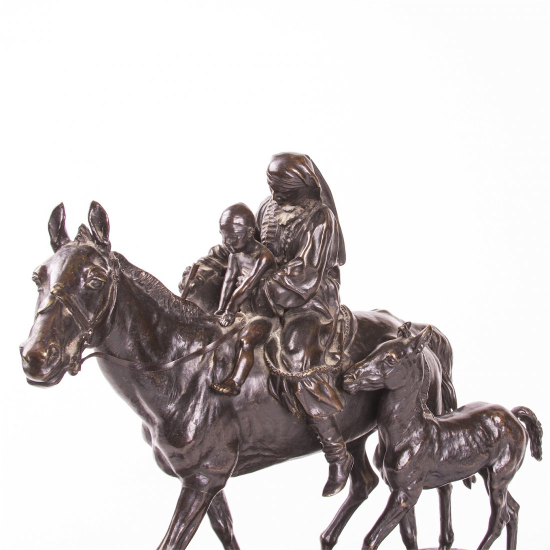 Exceptional Russian "Two mothersâ€ bronze sculpture — image 5