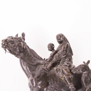 Exceptional Russian "Two mothers†bronze sculpture — image 6