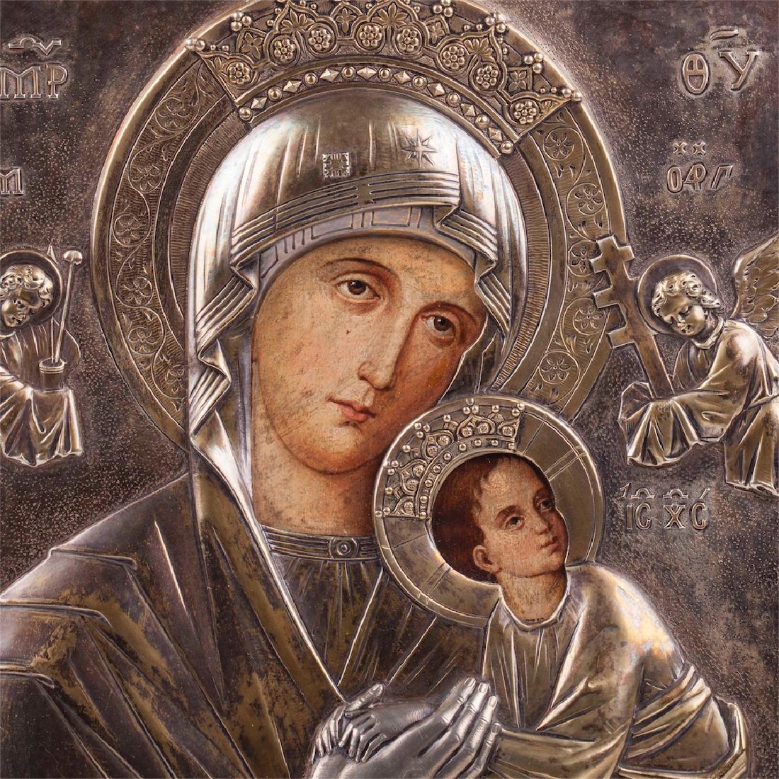 Extremely rare Russian Icon of Strastnaya Mother of God — image 2
