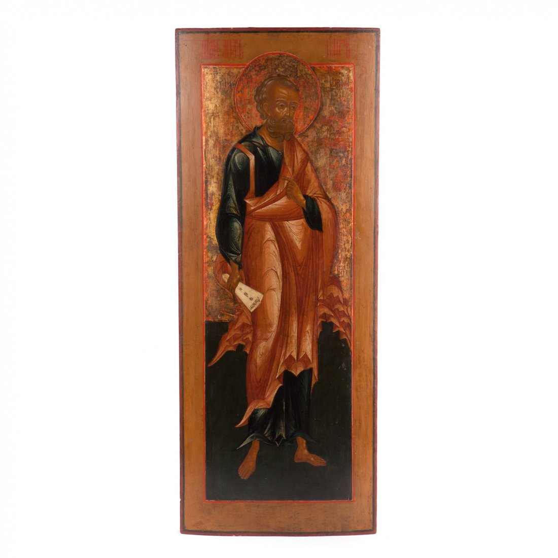 Huge hiqh quality Russian icon of Apostle Peter. 19th — image 1