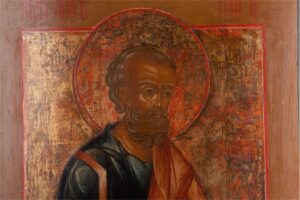 Huge hiqh quality Russian icon of Apostle Peter. 19th — image 3