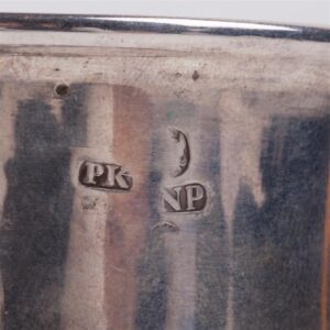 Russian cast silver-gilt jug with glass inlay — image 6
