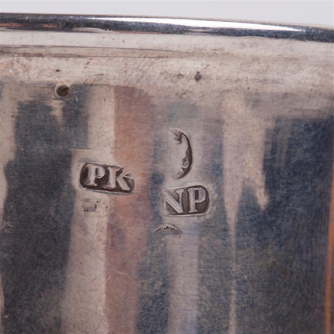 Russian cast silver-gilt jug with glass inlay — image 6