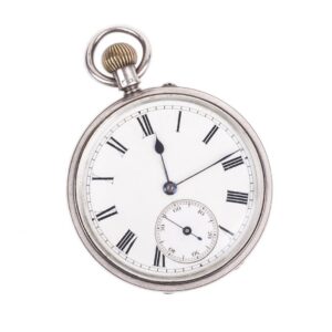 Silver pocket watch — image 1