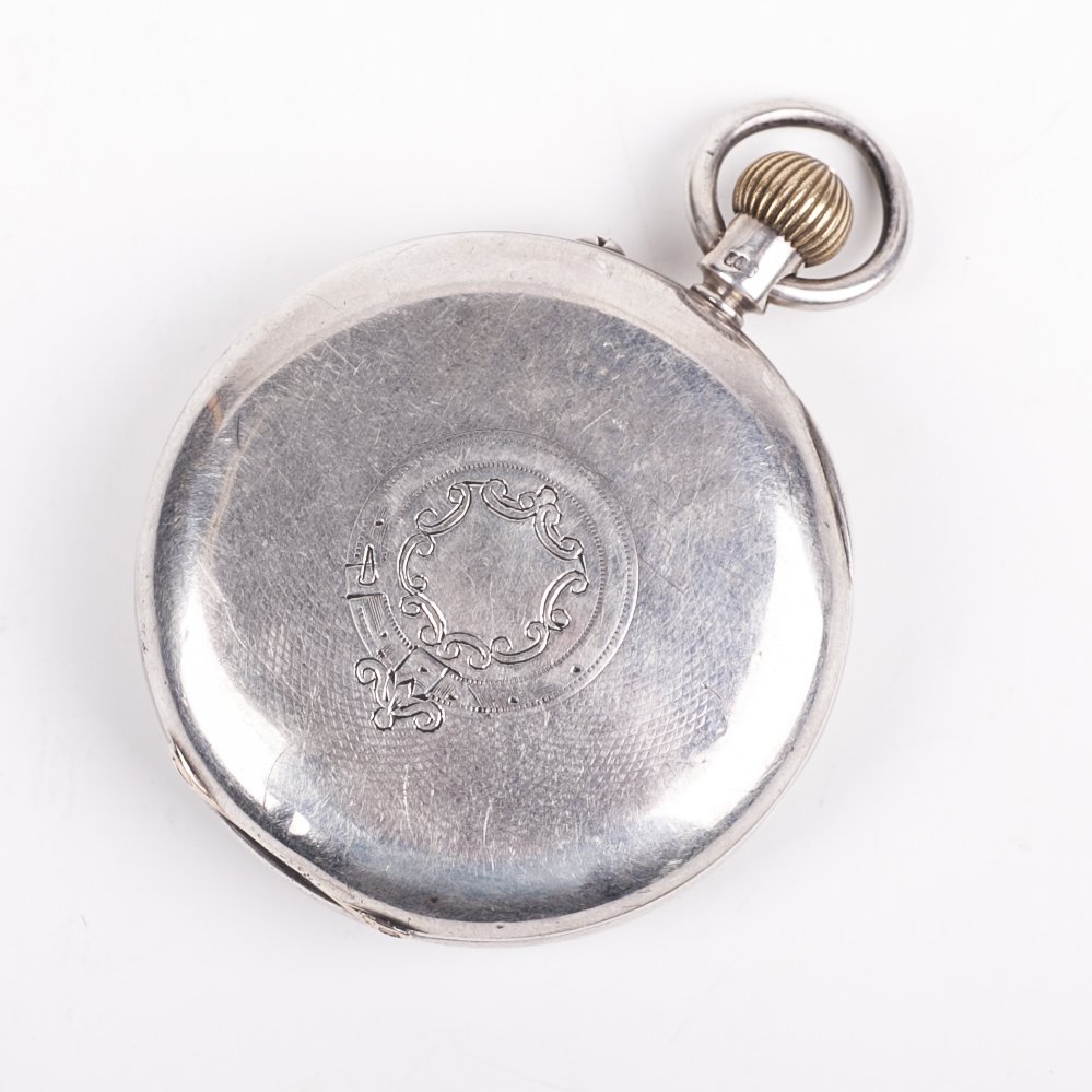 Silver pocket watch — image 8