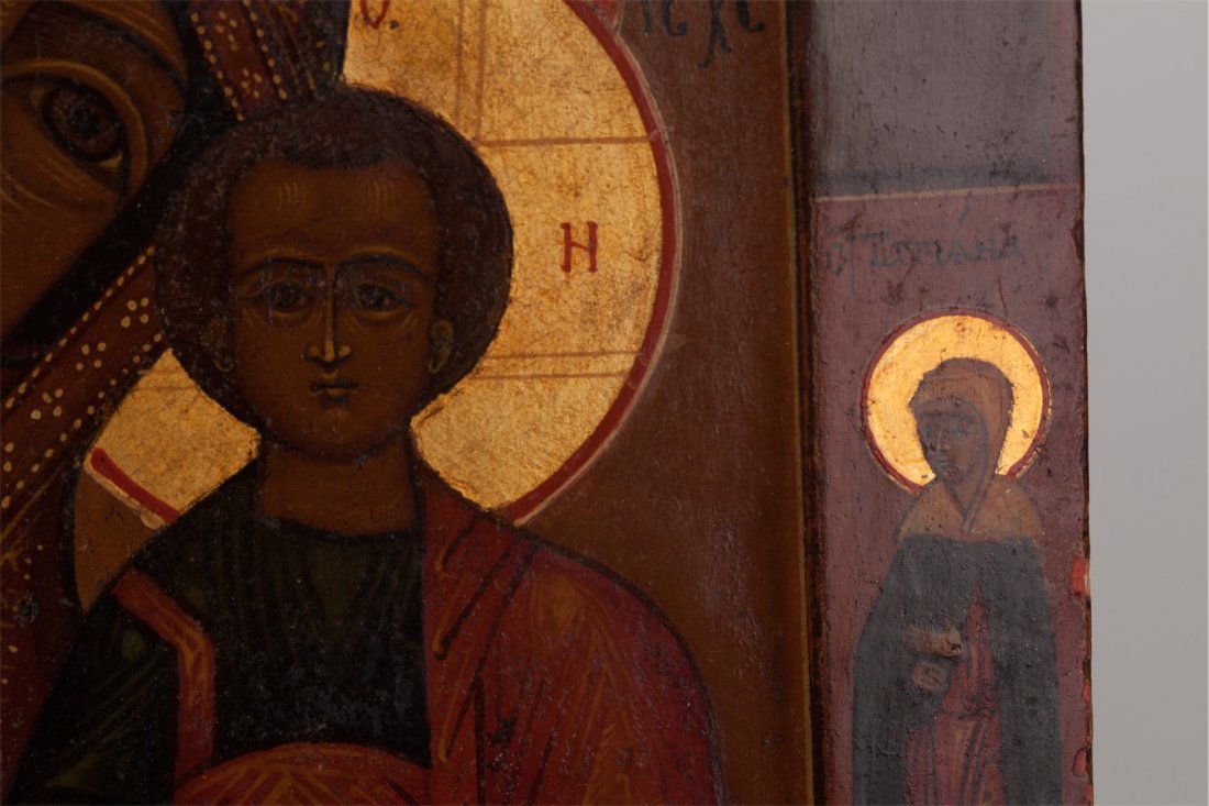 Icon of Mother of God of Kazan and Saint Tatiana with — image 4