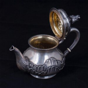 K.Faberge Rococo style silver-gilt teapot — image 3