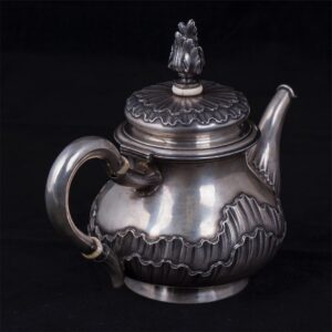 K.Faberge Rococo style silver-gilt teapot — image 4