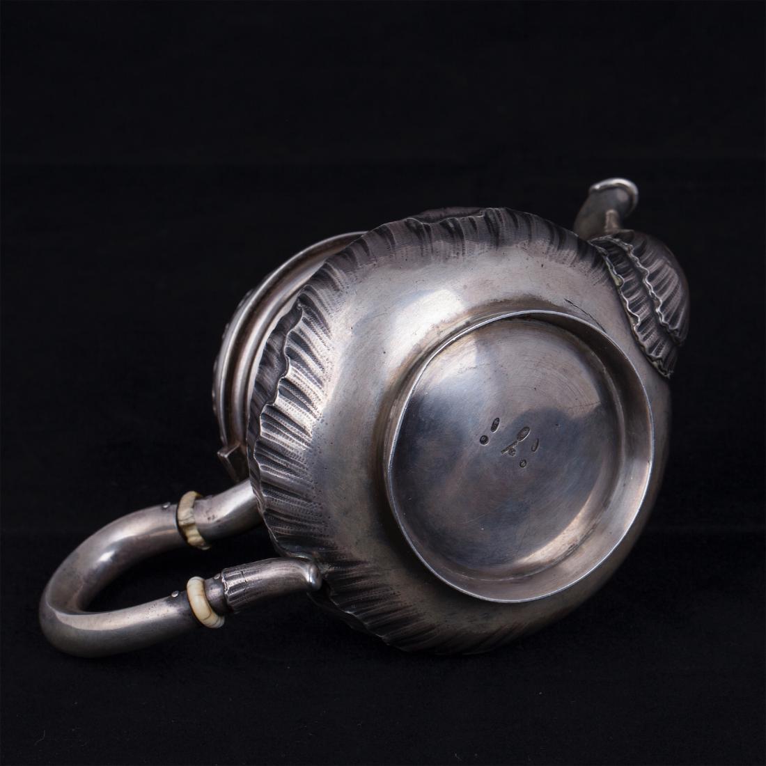 K.Faberge Rococo style silver-gilt teapot — image 5