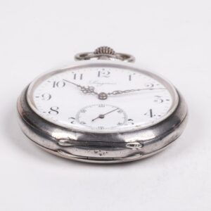 Longines silver open face pocket watch — image 4