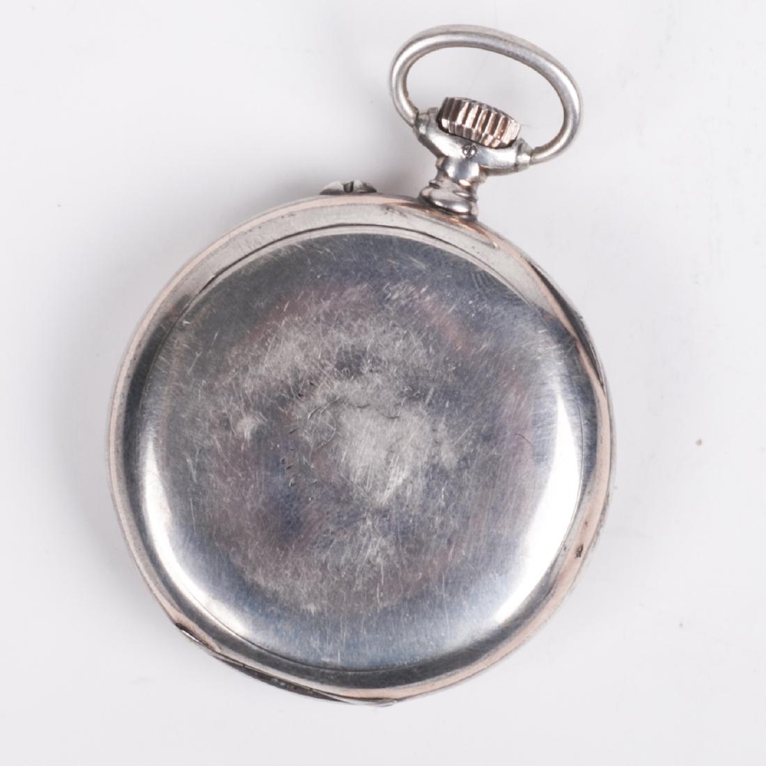Longines silver open face pocket watch — image 5