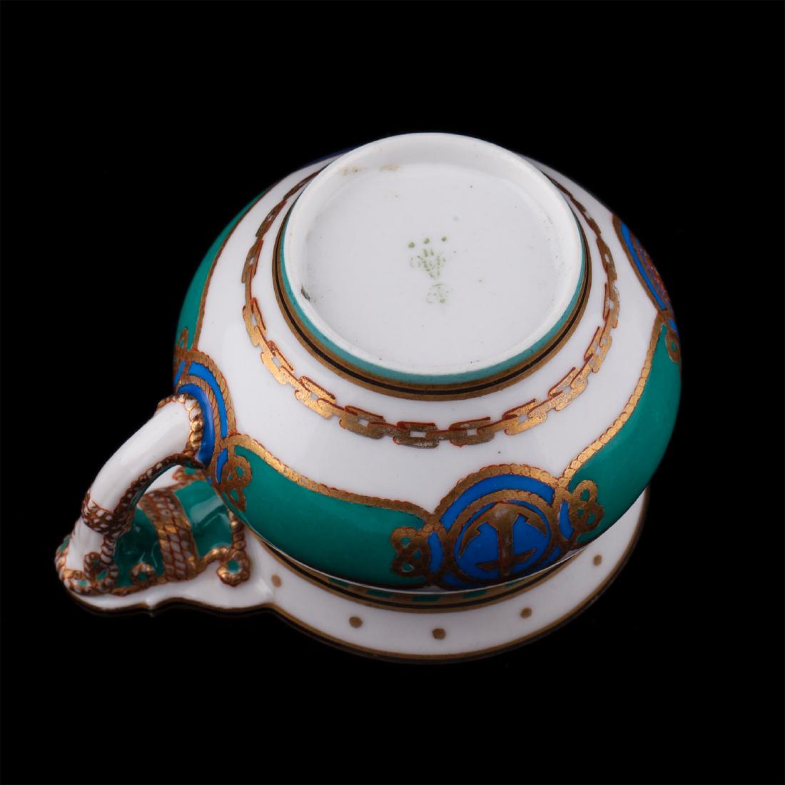 Porcelain cup with dish from the Imperial yacht — image 7