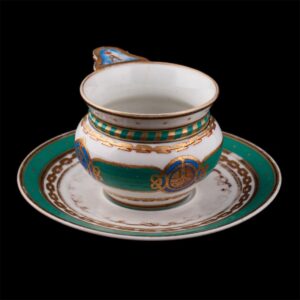 Porcelain cup with dish from the Imperial yacht — image 9