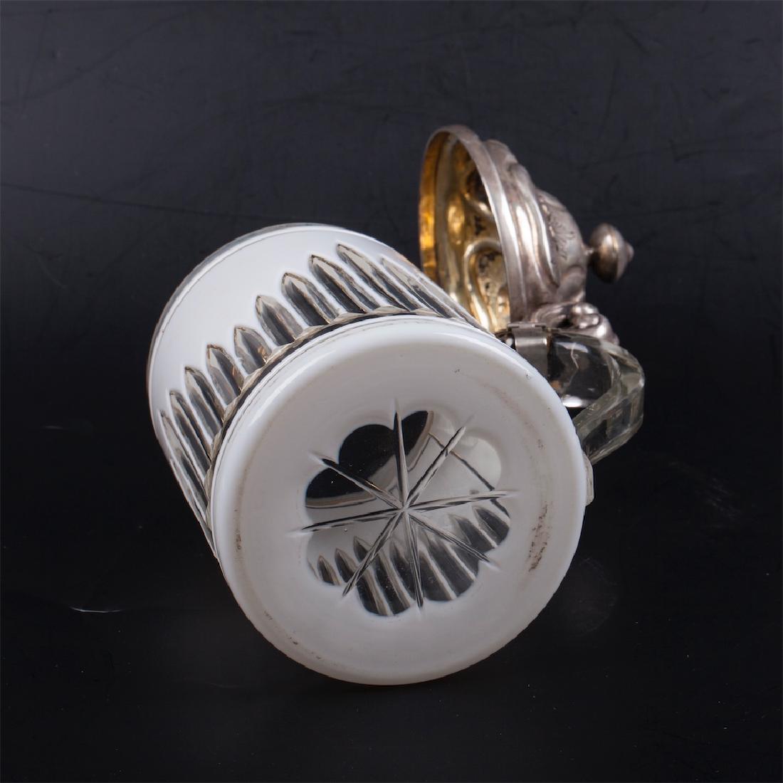 Russian tankard with milk glass body — image 3