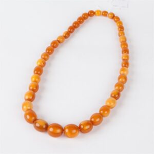 Antique amber necklace. — image 1