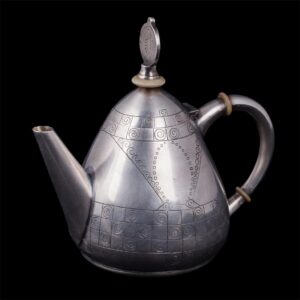 K.Faberge Art Nouveau style silver-gilt teapot — image 1