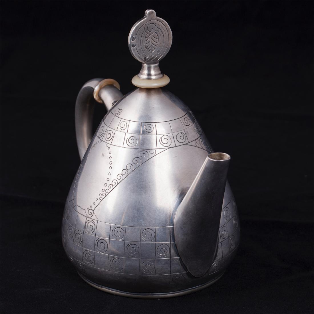 K.Faberge Art Nouveau style silver-gilt teapot — image 2