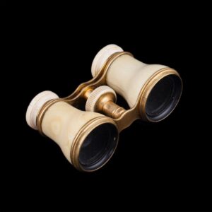 Russian brass and white material theatre binoculars — image 2
