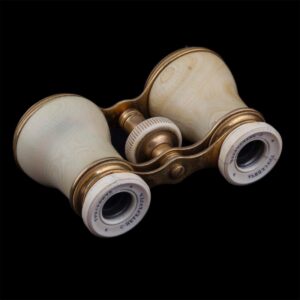 Russian brass and white material theatre binoculars — image 3