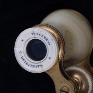 Russian brass and white material theatre binoculars — image 4