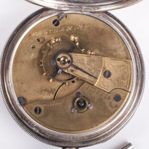 Silver pocket watch "A.W.W co" — image 5