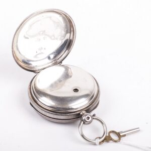 Silver pocket watch "A.W.W co" — image 7