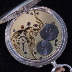 Silver pocket watch, made in Switzerland by J.W.C. — image 5