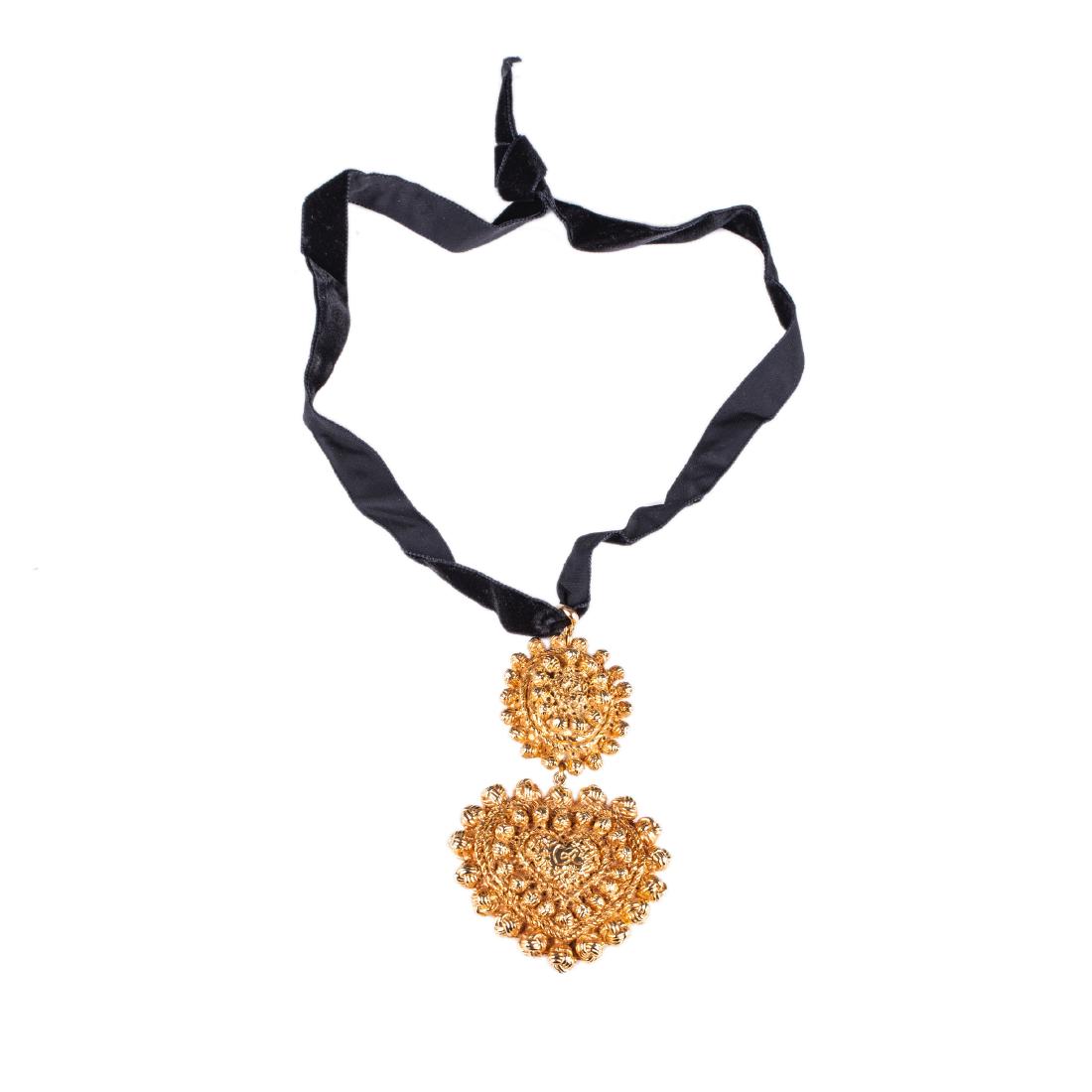 Christian Lacroix pendant in the shape of velour strap — image 1