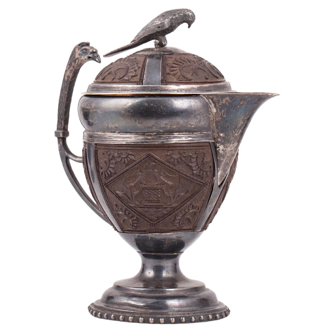 Exceptional Russian Empire style coconut tea service — image 3