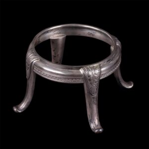Russian Faberge silver and cut-glass vase — image 3
