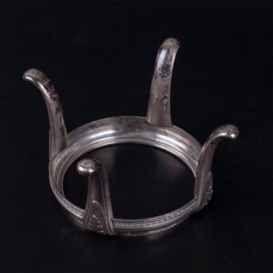 Russian Faberge silver and cut-glass vase — image 4