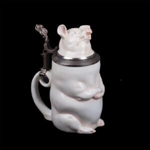 Russian silver and faience toby-mug — image 1