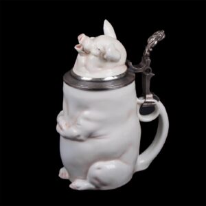 Russian silver and faience toby-mug — image 2