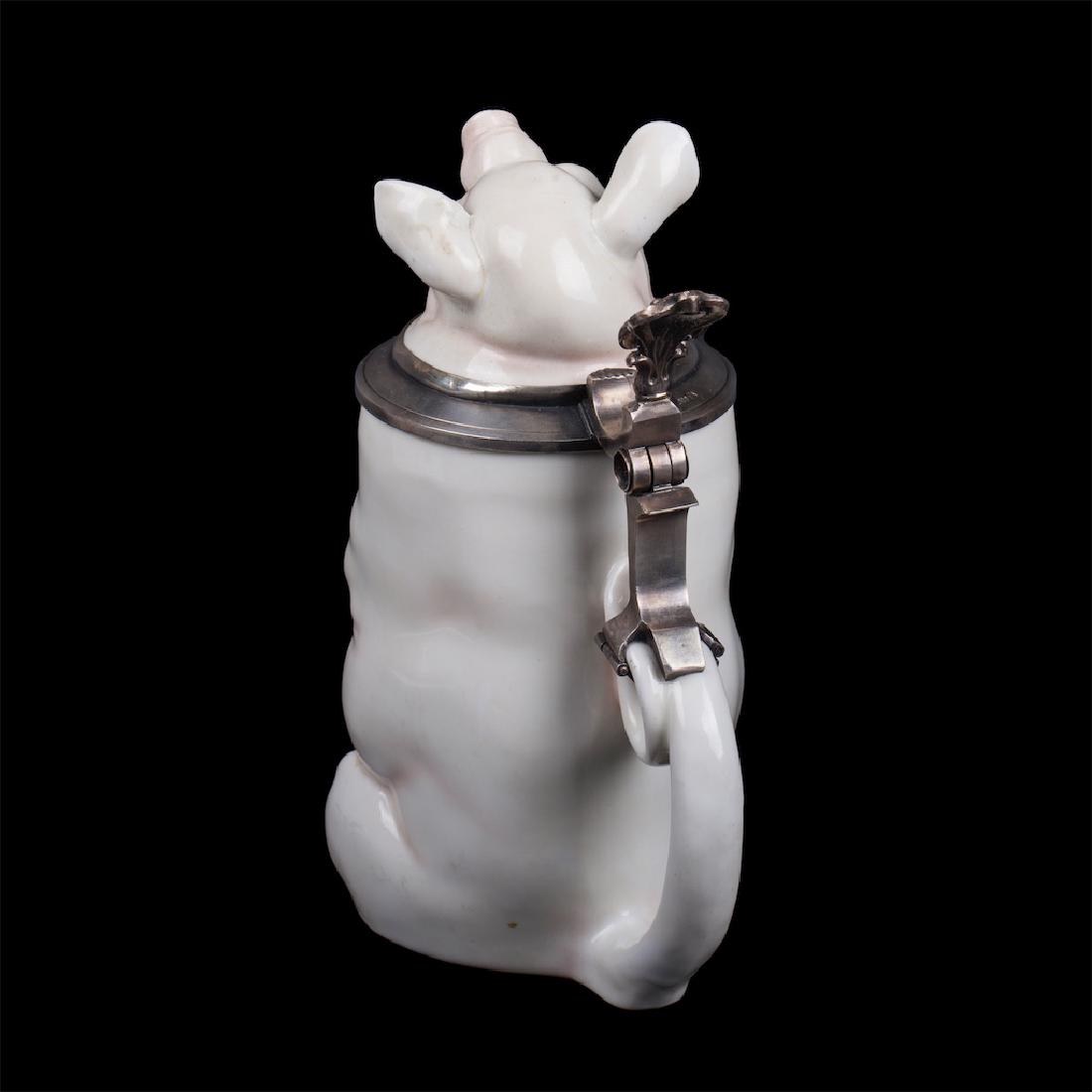 Russian silver and faience toby-mug — image 3