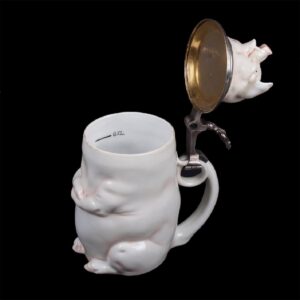 Russian silver and faience toby-mug — image 4
