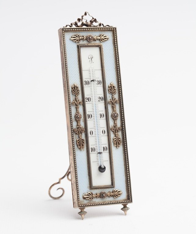 Russian table thermometer by Faberge. Petersburg. — image 1