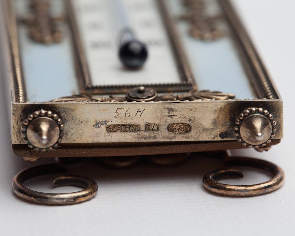 Russian table thermometer by Faberge. Petersburg. — image 3