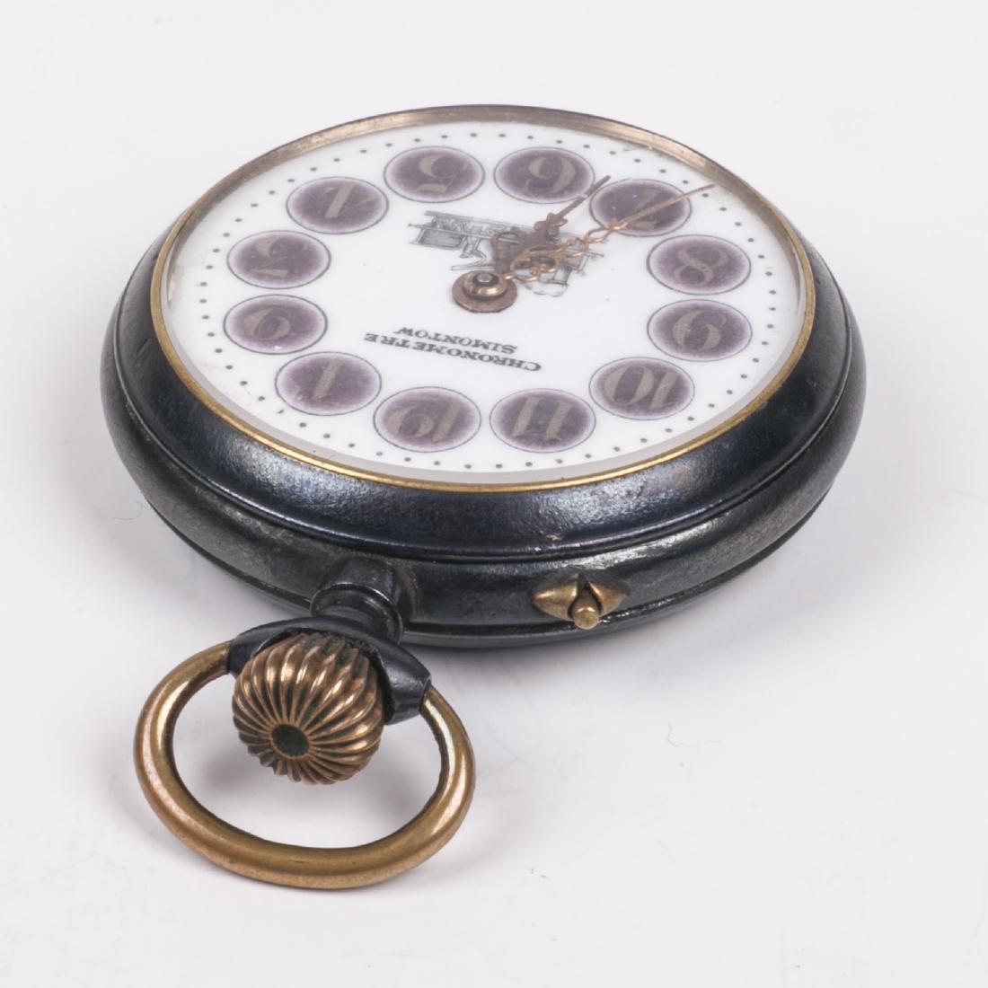 Swiss "Chronometer Simontow" Roskopf system pocket — image 3