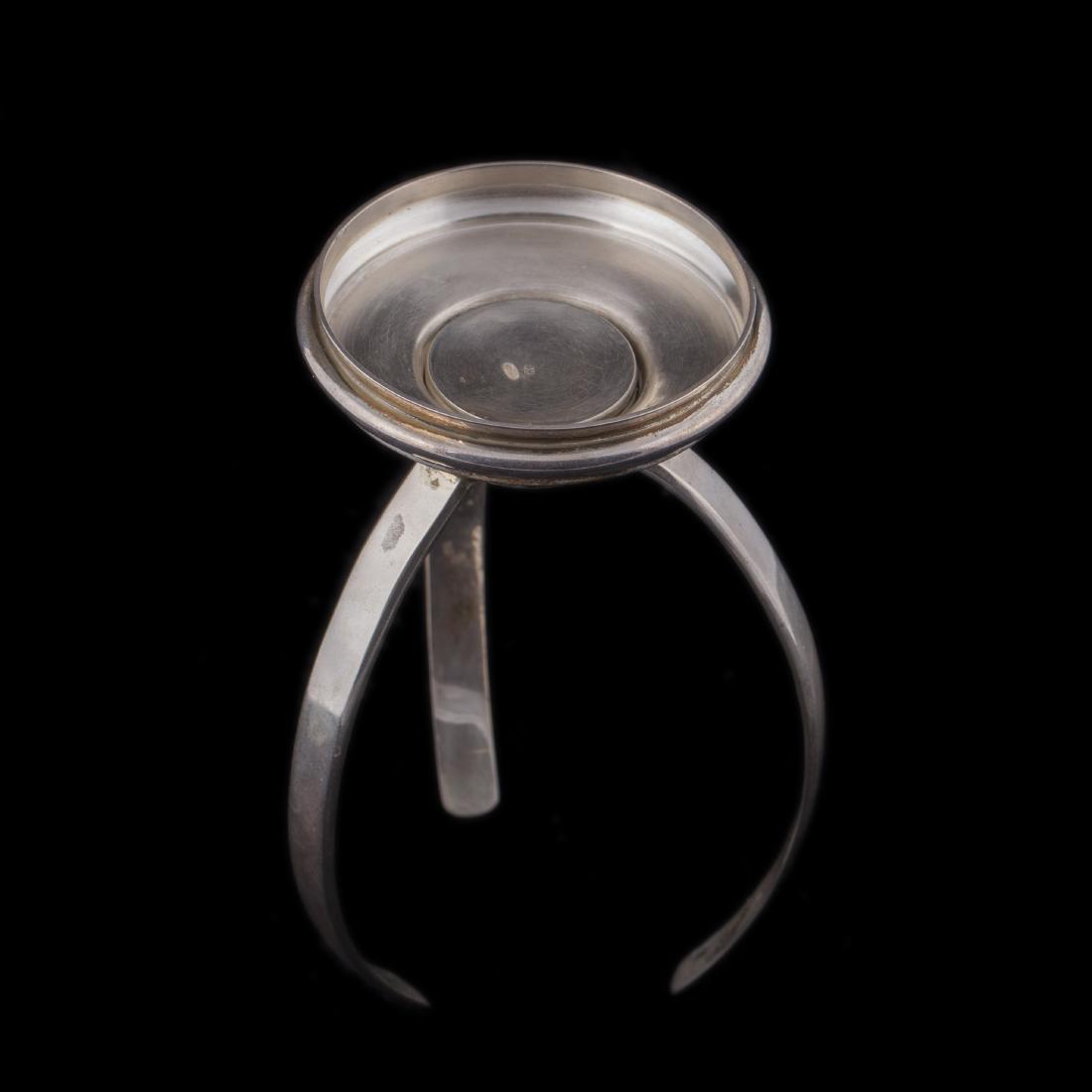 Unusual Russian silver egg holder — image 3