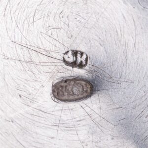 Unusual Russian silver egg holder — image 4