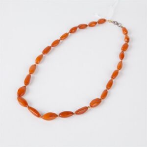 Antique amber necklace. — image 1