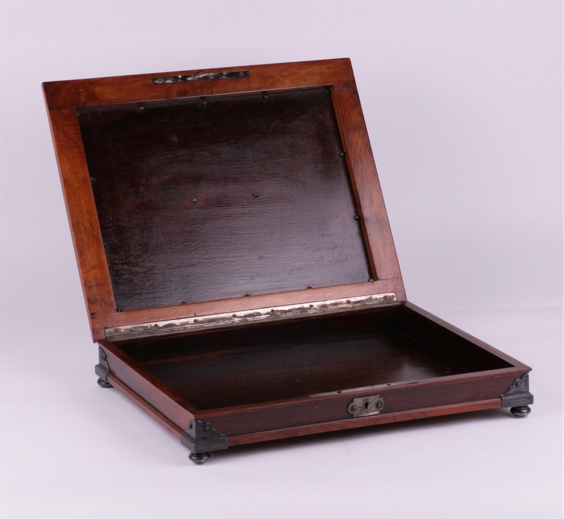 Massive table paper box with silver plaque. I.Sazikov — image 2