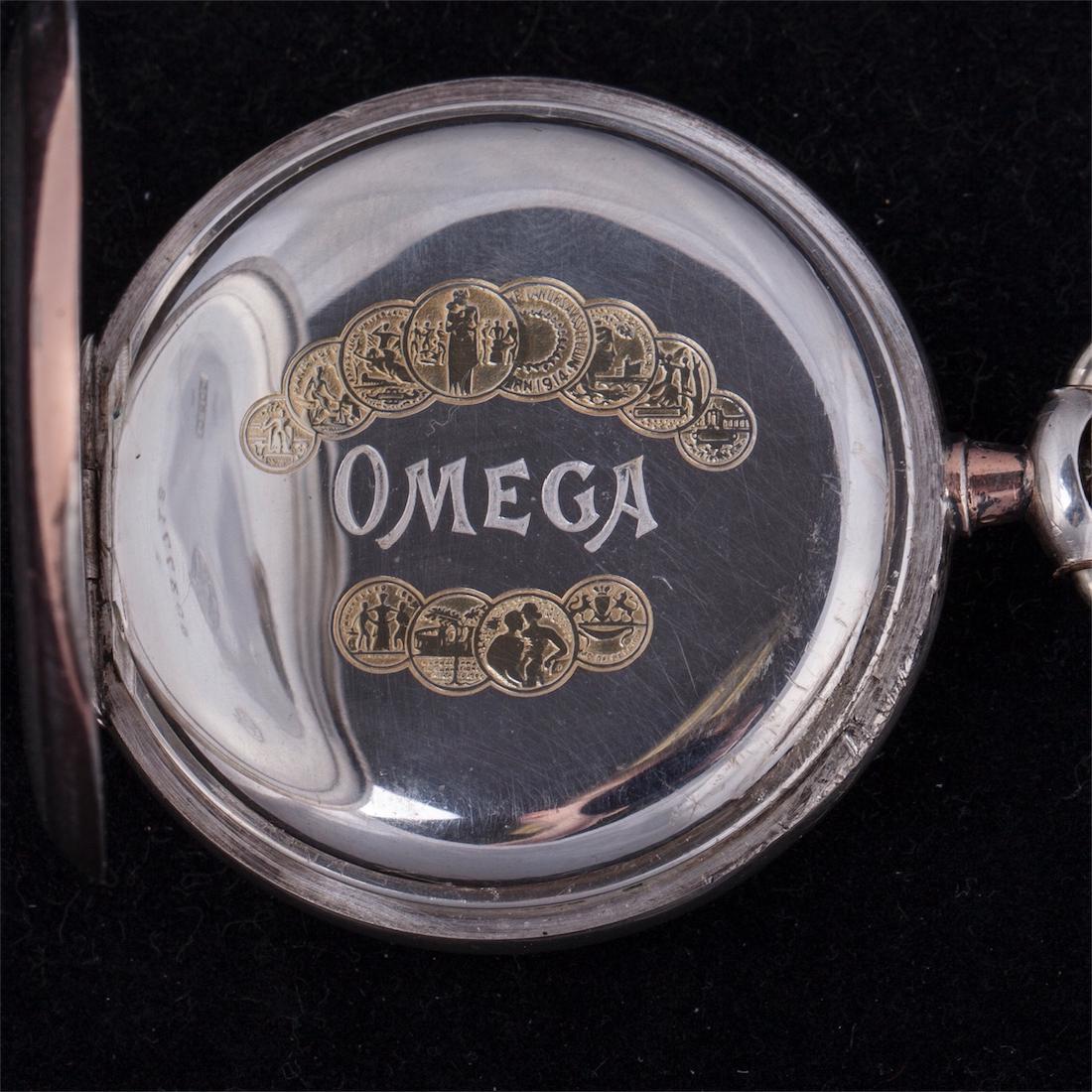 Omega silver pocket watch — image 3