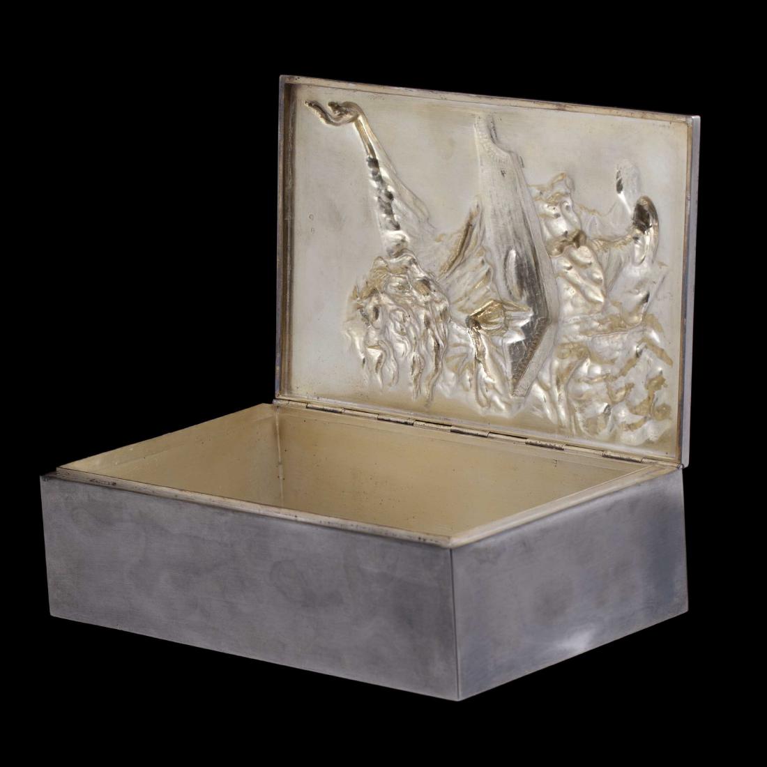 Russian Art Nouveau silver humidor — image 7
