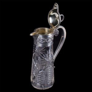 Russian Lorie silver-gilt and cut glass carafe — image 4