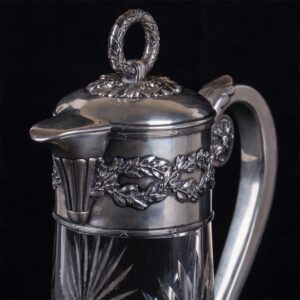 Russian Lorie silver-gilt and cut glass carafe — image 5