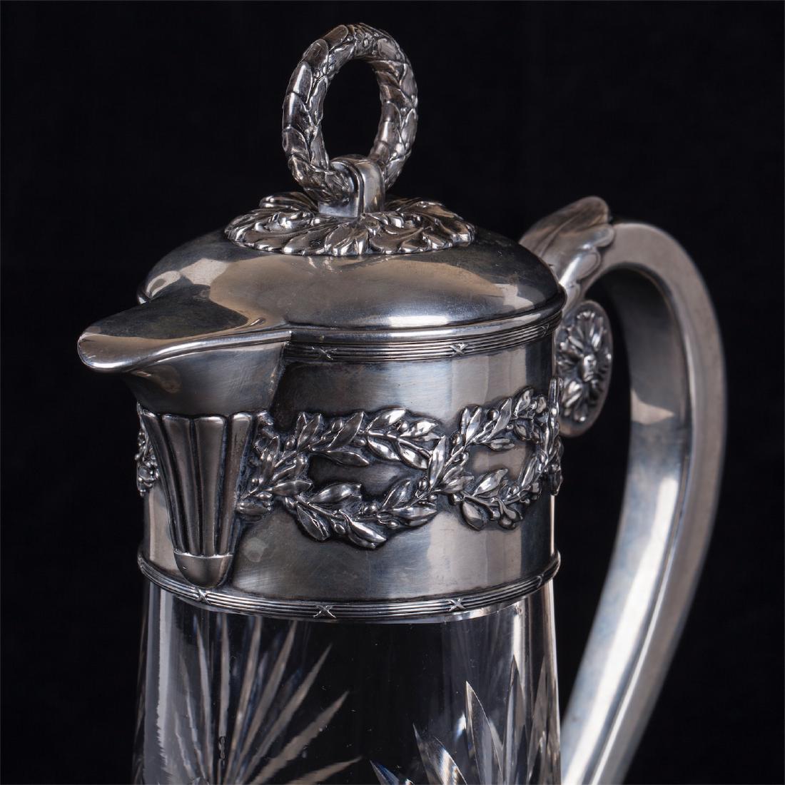 Russian Lorie silver-gilt and cut glass carafe — image 5