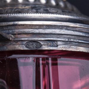 Russian silver-gilt and glass cup — image 5