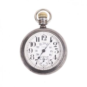 Silver pocket watch "Elgin" — image 1